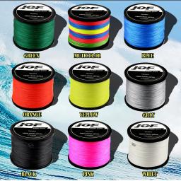 Linha de pesca forte da fibra do multifilament do japão da linha de pesca 1000m 500m 4 fios 0.10mm-0.70mm 10lb-120lb do fio trançado do pe de jof - Image 6