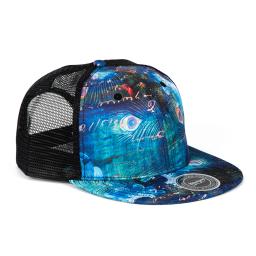 Boné de beisebol com impressão de penas para homens e mulheres Hip Hop, chapéu de camionista de malha respirável, streetwear, viseira plana, bonés snapback, verão - Image 3