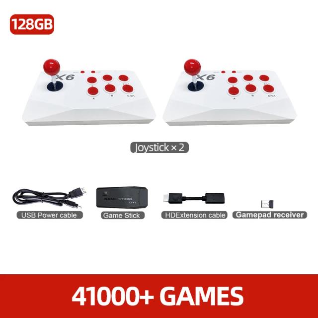 Vilcorn Console de Videogame 4K TV Game Stick com 41.000 Jogos e 2 Joysticks Duplos