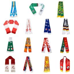 Double-Sided impresso futebol fã cachecol, futebol cachecol, presente para criança e adulto, Birthday Party Favor, 15 países, 5,11x48,18 em - Image 1