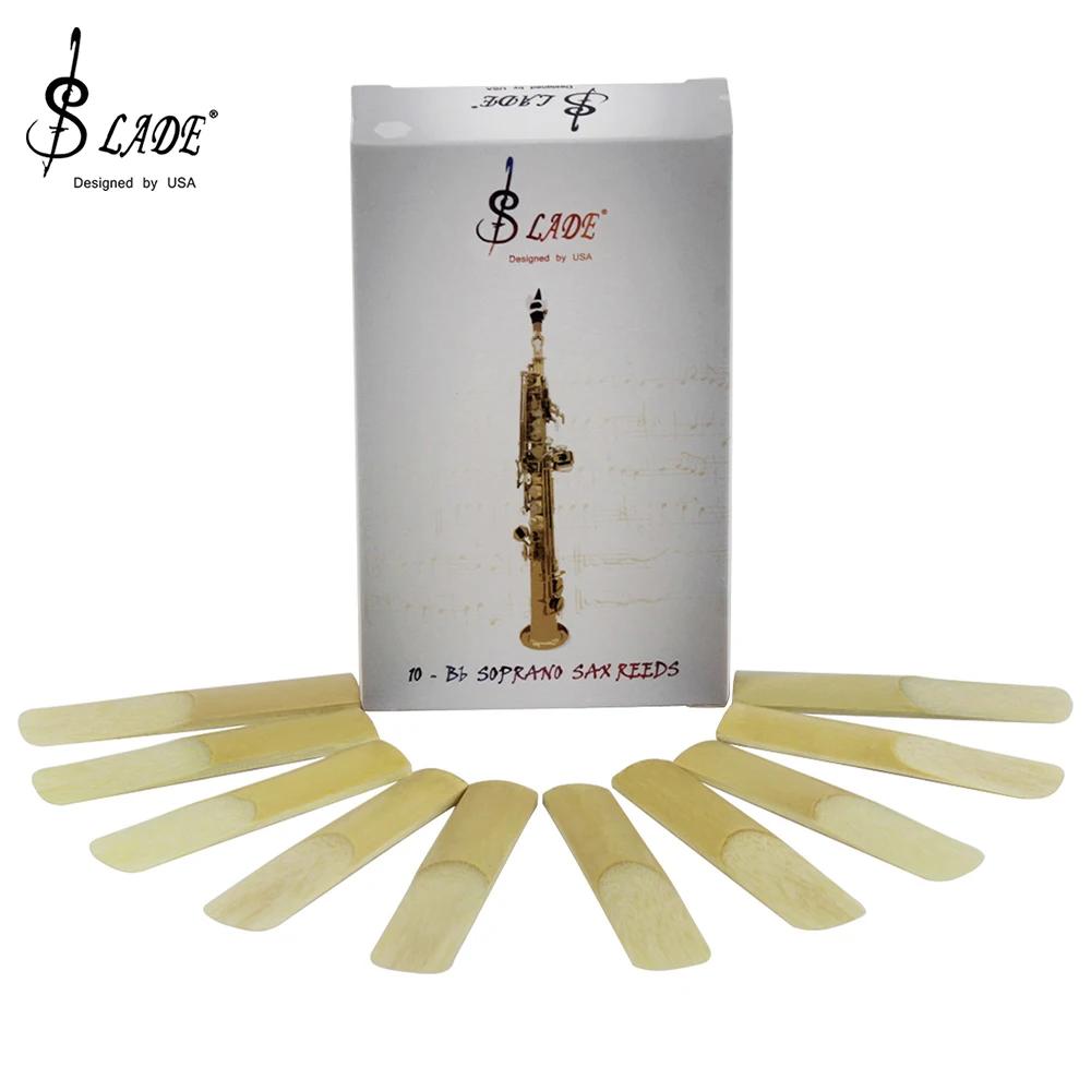Slade-Professional saxofone palhetas, Reed Soprano, Sax palhetas, instrumentos de sopro peças e acessórios, força 2,5, 10pcs - Image 1