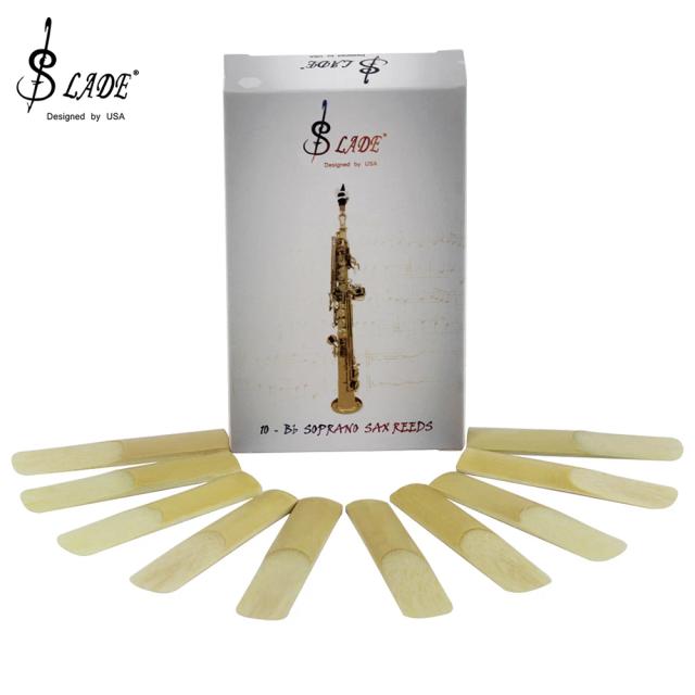 Palhetas Slade para Saxofone Soprano, Força 2,5 - 10 Peças de Alta Qualidade para Instrumentos de Sopro