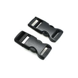 Fivela de plástico para cinto, acessório para sutiã com liberação lateral, fivela dupla ajustável e preta - Image 3