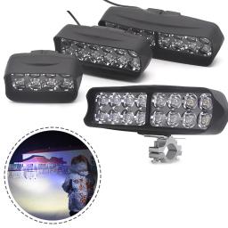 Luz frontal LED para E-bike, lâmpada triciclo super brilhante, bicicleta elétrica, farol da motocicleta, acessórios de bicicleta, 12V-80V, 8 LED, 12 LED, 16 LED, 1PC - Image 2