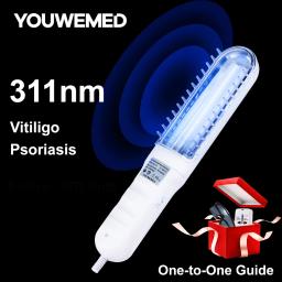 YOUWEMED-Ultravioleta Fototerapia Instrumento, Use UVB Lâmpada, UV para Vitiligo, Psoríase, manchas brancas, doença de pele, 311nm - Image 1
