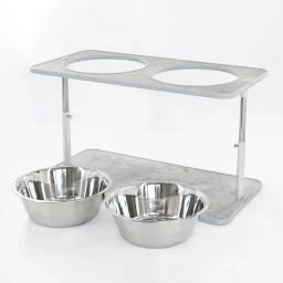 Cão grande alimentadores elevados grande altura animal de estimação comida ajustável bacia de água cães comer bebendo tigelas duplas com suporte - Image 5
