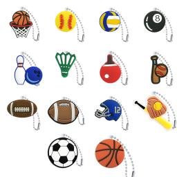 Série esportiva Keychain para crianças, basquete Keychain, futebol chaveiro, acessórios chave do carro, festa de aniversário, brindes, apto para amigos, 1pc - Image 1