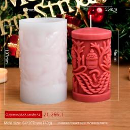 3D Árvore De Natal Silicone Mold, DIY Vela Fazendo Kit, Sabão Artesanal, Ferramentas De Cozimento De Resina De Gesso, Presentes De Férias - Image 6