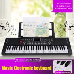 Piano digital de 61 teclas, com alto-falantes duplos embutidos, música, teclado eletrônico, Sintetizador, instrumento para crianças - Image 2