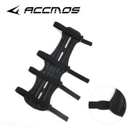 1pc couro ajustável braço guarda protetor para tiro com arco caça prática proteção cinta segura braçadeira proteção acessório - Image 3