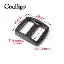 10 pçs colorido tri-glides slider fivela fecho ajustável correias mochilas cinto coleira de cachorro acessórios diy plástico 20mm - Image 2