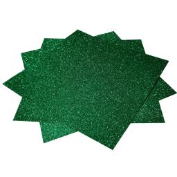 Papel cartolina verde com glitter para artesanato, topper de cupcake, decorações de festa de aniversário e casamento, 15 folhas 300gsm 12*12" - Image 1
