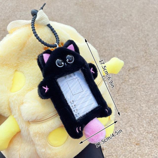 Porta-cartões fotográficos de pelúcia Kpop: chaveiro kawaii para álbum de fotos e colecionáveis de ídolos