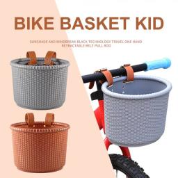 Cesta de bicicleta para crianças, Cesta de armazenamento de scooter infantil - Image 1