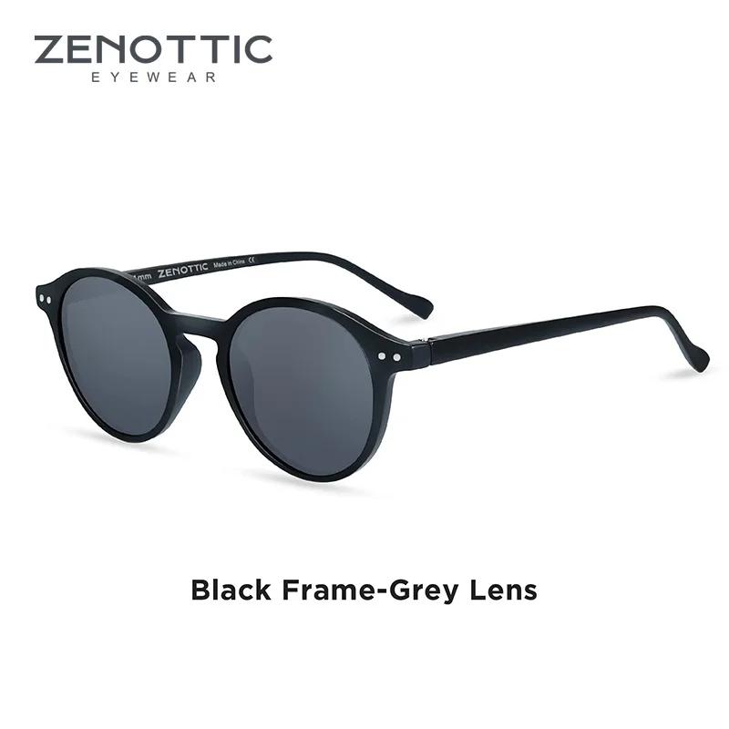 Zenottic retro polarizado óculos de sol 2023 2024 das mulheres dos homens do vintage pequeno quadro redondo óculos de sol lente polarizada uv400 sombra - Image 1