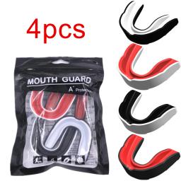 Boca Guarda para artes marciais, Boxe Gum Escudo, Artes Marciais Boca Guarda, Esportes Mouthguard para Futebol Wrestling e Hockey Lacrosse, 4PCs - Image 5