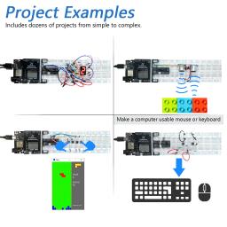 Freenove Super Starter Kit para Arduino UNO R4 V5 WiFi Mini, Arm Cortex-M4, Tutorial detalhado de 30,5 páginas, 172 itens, 60 projetos - Image 4