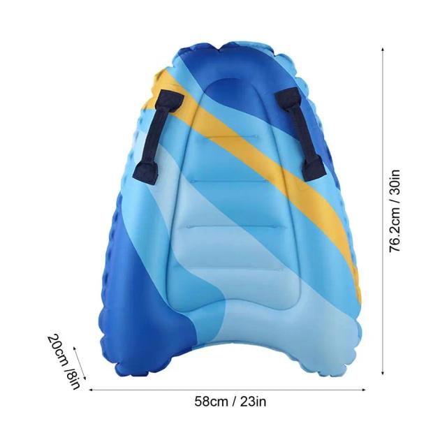 Prancha Inflável Leve e Segura para Surf e Bodyboard com Alças para Natação