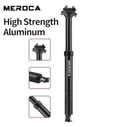 Meroca bicicleta conta-gotas espigão 30.9/31.6x425mm cabo de roteamento interno controle remoto elevador tubo do assento mtb selim - Image 3