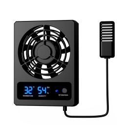 Ventilador de Ventilação para Terrário Réptil, Ventilador de Circulação de Ar Estufa, Ventilador Inteligente de Indução por Umidade de Temperatura - Image 1