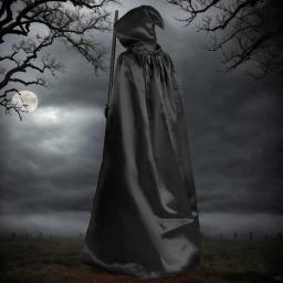 Capa preta com capuz para adultos e crianças, traje cosplay, comprimentos diferentes, traje de desempenho, capa - Image 4