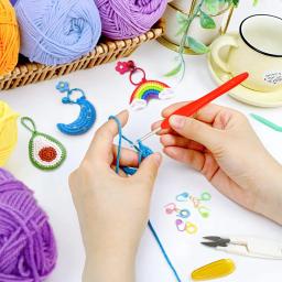 Kit Crochet para Iniciantes e Adultos, Agulhas de Tricô para Iniciantes e Crianças, Ideal Iniciante - Image 4