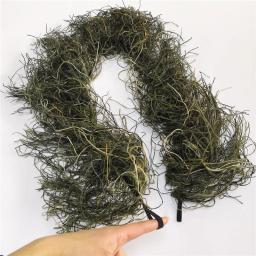 Tipo grama caça rifle envoltório corda ghillie ternos arma material capa para camuflagem yowie sniper paintball caça peças de roupas - Image 2