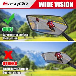 Easydo-bicicleta e motocicleta espelho retrovisor, 360 ° ajustável, azul, acessórios de ciclismo - Image 2