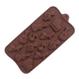 Molde do silicone para o chocolate e os doces, instrumento musical, ferramenta do cozimento - Image 3