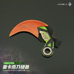 Valorant Rotatable Rgx Karambit com Holster Game, Modelo Metal, Real Steel Katana, Faca Exterior, Brinquedos Balisong, Arma de Metal, 13cm - Image 5
