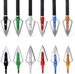 Caça broadheads 100 grãos de arco e flecha parafuso-em cabeças de seta dicas para arco composto recurvo tiro com arco (6 peças) - Image 1