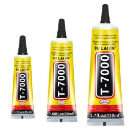 Cola DIY Reparação adesivo com precisão Aplicador Dica, Contato Preto, T7000, 15ml, 50ml, 110ml - Image 1