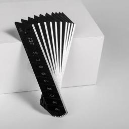 Aço inoxidável Lâmina Utilitário Kit de Ferramentas De Faca, Lâminas Antiderrapantes, Unboxing Corte De Papel, DIY Artesanato Escultura, 100mm * 18mm, 200PCs por Caixa - Image 2