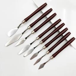 Pintura Faca Conjunto com Espátula de Aço Inoxidável, Facas Paleta, Versátil Art Paint, Raspadores De Mistura, 8 PCs - Image 2