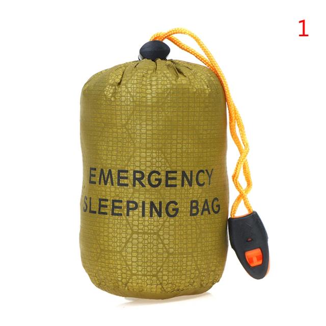 Saco de Dormir de Emergência Reutilizável e À Prova D'Água para Sobrevivência e Acampamento ao Ar Livre