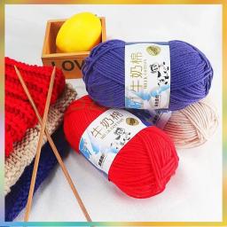 Leite algodão tricô lã fio, bordado tingido Lanas para crochê artesanato, camisola, chapéu, bonecas, ferramentas de costura, 50g, 5Ply, A2-1 - Image 6