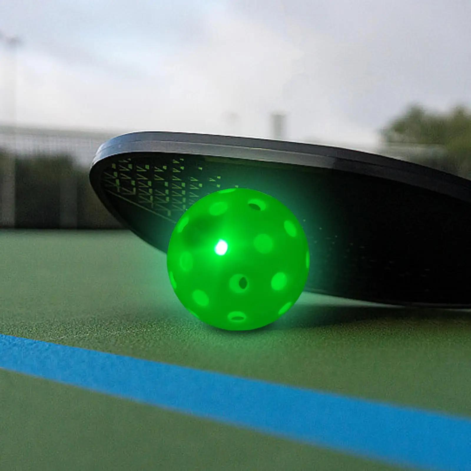 LED Light Up Pickleball Ball Ball, durável com 40 pequenos Precedes furos perfurados - Image 1