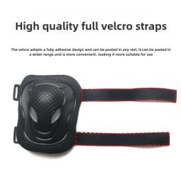 6 pçs/set cotovelo joelheiras patinação protetor skate bicicleta esportes equipamentos de proteção equitação rolo guarda pulso crianças adultos bmx - Image 5