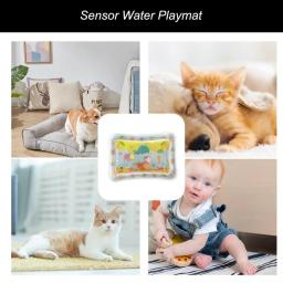 Água Play Mat para gatos, Playmat Sensorial de Água para Pet, Tapete de Sensor de Água Espessada para Crianças, Sensorial de Água - Image 5