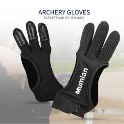 Suor respirável Absorvente Archery Dedo Luva, Handmade, Três Dedo, Caça, Ao ar livre, Tiro com Arco, 1Pc - Image 3
