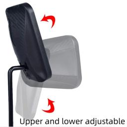 Espelho retrovisor de alta definição para moto e triciclo, espelho lateral convexo universal, acessórios universais, 10mm quadrado - Image 3