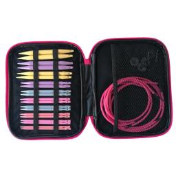 Conjunto de agulhas de tricô removível plástico ABS, Ganchos circulares intercambiáveis Crochet, Camisolas de tecelagem, Ferramentas tecidas, 10 pares - Image 3