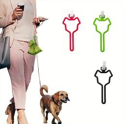 Porta-saco de estrume mãos livres para cães, conveniente bolsa de lixo para caminhar e correr com animais, 1 pc - Image 1