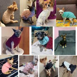 Suéter para cães pequenos, roupa quente de inverno para cães, gola alta, suéter para filhote de cachorro e gato, chihuahua, yorkshire - Image 2