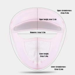Máscara completa do protetor solar do verão para o ciclismo, Anti UV, Chapéu de sol respirável, Cobertura facial completa, Chapéus de proteção ao ar livre - Image 5