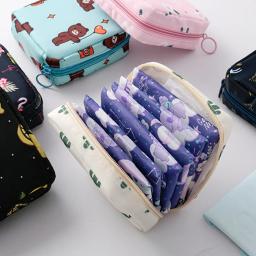 Almofadas sanitárias portáteis Saco de armazenamento para mulheres, Tampon Pouch, Guardanapo Sacos Cosméticos, Ladies Makeup Bag, Girls Hygiene Pad, Organizador - Image 1