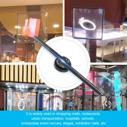3D Holográfico LED Fan Projetores, Máquina De Publicidade, Holograma Player, Display De Logotipo, Aplicativo De Suporte, ios, Android, Imagem - Image 4