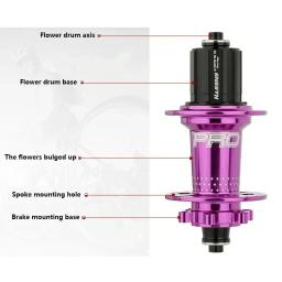 Hassns pro 7 36h rolamento do cubo traseiro 36 furos freehub mtb bicicleta quatro palin 32h cubo traseiro para 7-12 velocidades cubo barulhento bicicleta 6 cubos de lingueta - Image 4