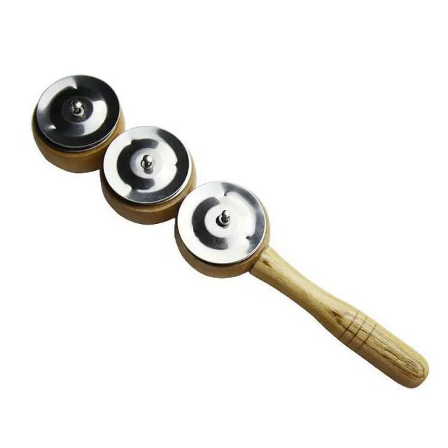 Instrumento de Percussão de Madeira para Crianças com Sinos, Ideal para Estimular o Ritmo e a Criatividade