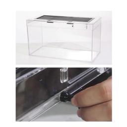 Acrílico Anfíbios caixa de alimentação para répteis, salto transparente recinto, reprodução animal, ventilação buracos - Image 3